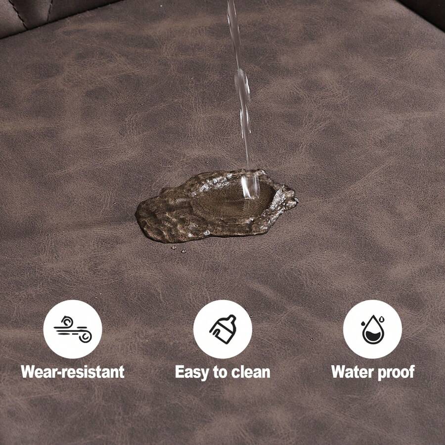 CLIPOP Faux Leather Dining Chairs Set Of 2 Occasional Reception Chairs