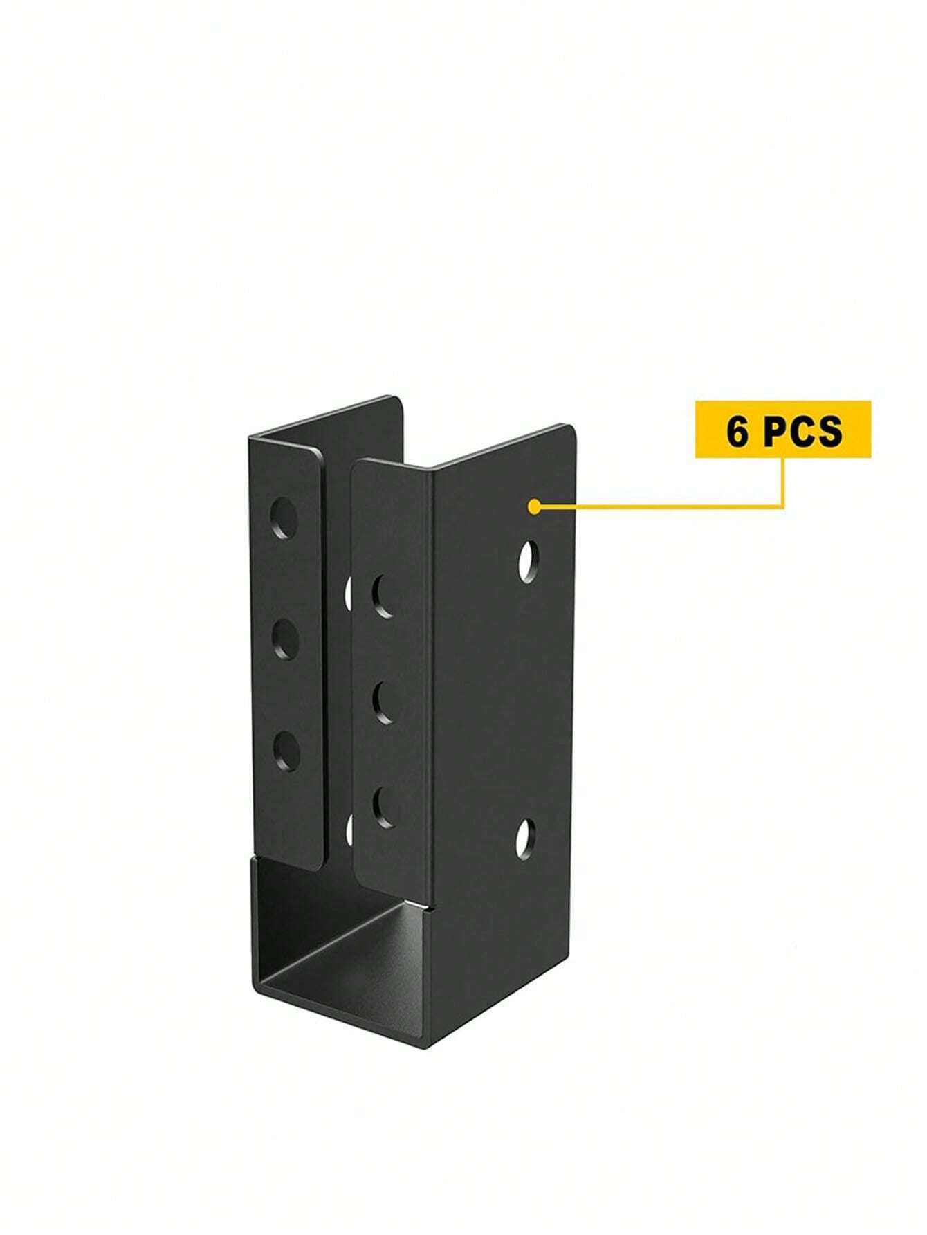 6pcs Hidden Brackets, Outdoor Hidden Flange Brackets With Screws, Metal