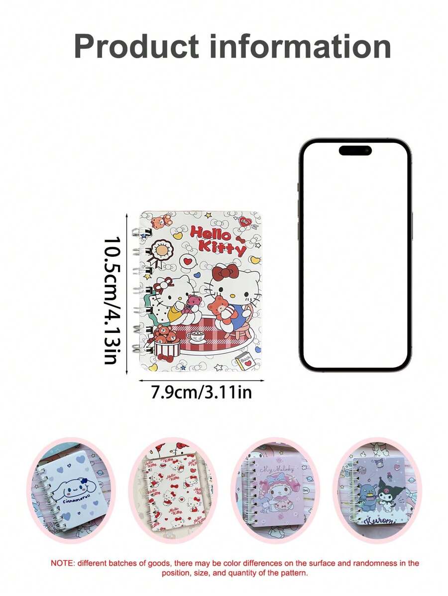 Hello Kittys Notebook Kawaii Cinnamorolls Kuromis My Melodys Pocket