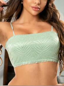 Kit 6 Bra Top Lace Bandeau Without Padded Summer Cropped Bra With Thin Straps Lace Top Without Padded Bra - Nhiều màu - Xem 1