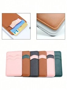 Mobile Phone Back Card Stick Pocket Stick Wallet Flexible Bag Cover White Black Pink Brown Green Card Phone Case Christmas Gift Thanksgiving Vintage Card Holder Wallet Business Card Holder Credit Card Holder Women For Women For Men Card Wallet Magsafe Wallet