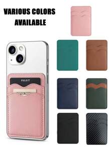 Mobile Phone Back Card Stick Pocket Stick Wallet Flexible Bag Cover White Black Pink Brown Green Card Phone Case Christmas Gift Thanksgiving Vintage Card Holder Wallet Business Card Holder Credit Card Holder Women For Women For Men Card Wallet Magsafe Wallet