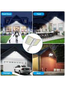 Solar Outdoor Lights, Motion Sensor Outdoor Lights Double Big Solar Panels, Waterproof And 5 Modes, 218LEDs High Brightness Wider Illuminated Area Flood Lights For Garden Patio Street