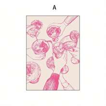 1 件浅粉色 Cheers 帆布海报，酒吧、厨房、卧室、客厅墙壁装饰，粉色酒瓶时尚嘻哈艺术墙壁艺术，创意礼物，无框 - 彩色 - 查看 10