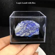 100% 纯天然水晶矿物标本，带盒，适合教学或家居装饰，最佳礼物 - 彩色 - 查看 24