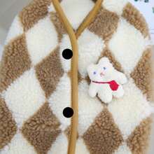 宠物服装，狗狗服装羊毛背心，猫咪服装，动物用品，小型犬服装，百搭欧美风时尚潮流英式服装，小型犬猫服装 - 棕色 - 查看 11