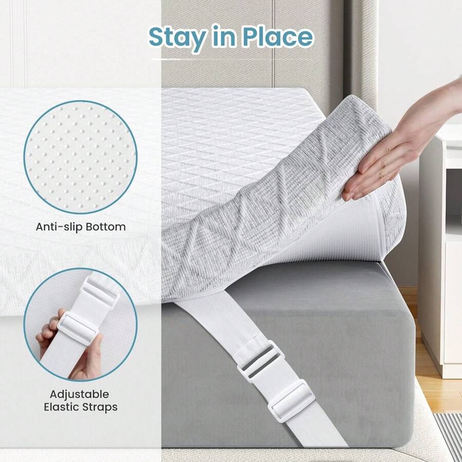 Firm Mattress Topper King Size 4 Inch Extra Firm Cooling Pain