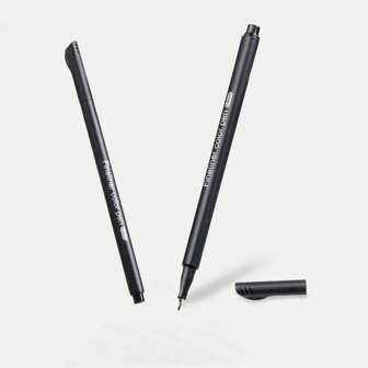 1 支 0.4 毫米黑色防水超细尖头衬线笔，适用于漫画、水彩、绘画和素描