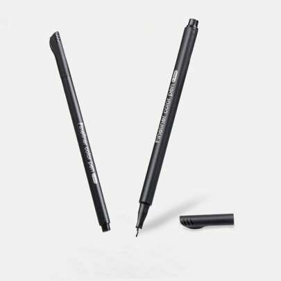 1st 0,4 mm svart vattentät superfintippad linerpenna för manga, akvarell, ritning och skiss