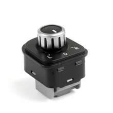 OEM Chrome RearView Mirror Adjust Knob Switch For VW Jetta MK5 Golf GTI Sagitar,Side RearView Mirror Switch Adjust Knob Heat For VW Jetta MK5 Sagitar Golf GTI - 黑色 - 查看 1