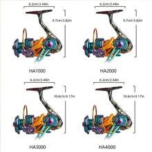 BILLINGS Spinning Reel,Ultra-Smooth Freshwater Spinning Fishing Reel,8KG Max Drag With Aluminum Spool,5.2:1 Gear Ratio Fishing Reel,Metal Rocker Left/Right Interchangeable