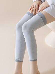 2 双冬季腿部保暖护膝，保暖薄款加长腿部保护套，适合女士 - 彩色 - 查看 4