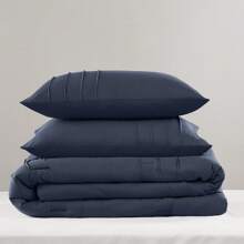 2/3 Pieces Bedding Comforter Set,Cozy Premium All Season Home Textile Fits Modern Bedroom Décor, Only 2-Pcs-Set For Twin-Twin XL Size,Christmas New Year Holiday Gifts - 海軍 - 查看 4
