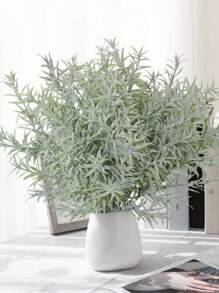 1 件人造草束，PE 材料，6 茎蒲苇，假植物，39 厘米/15.3 英寸，20 厘米/7.8 英寸，人造花，人造植物，假植物，房间，书桌，花园装饰，房间装饰，桌面装饰，礼物，母亲节装饰，家居装饰，花园装饰，学校宿舍办公室装饰，生日派对装饰，适用于酒店、餐厅、客厅、卧室、婚礼、派对、厨房装饰 - 綠色 - 查看 1