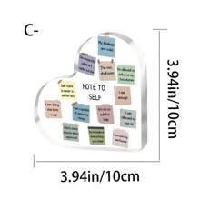 1 件“超棒老师”书形亚克力桌面装饰，是学生返校或教师节时送给老师的理想礼物 - 彩色 - 查看 15