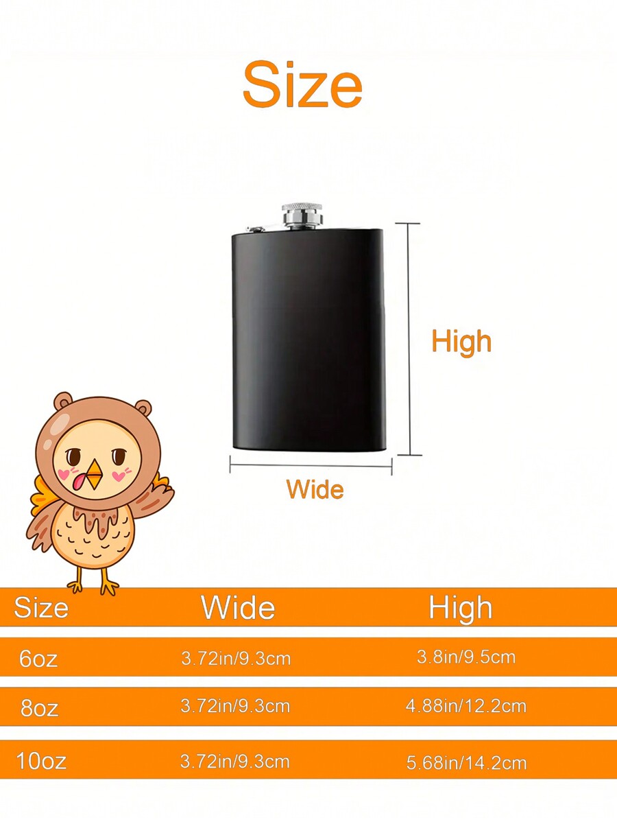 Personalized Alcohol Flask For Liquor Drinking Large Flasks For Man 6oz