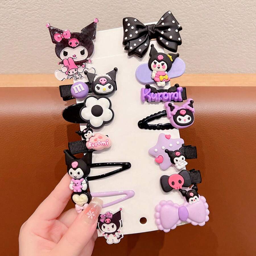 Sanrio 14 Pieces (Set) Cartoon Hair Clip Children's Hair Clip BB Clip