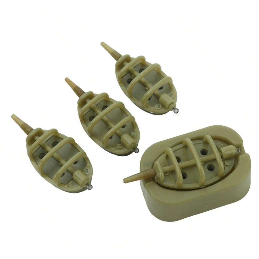 Inline Method Feeder Set Carp Fishing Tackle 4 Inline Method Feeders