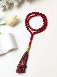 1 pezzo imitazione pietra naturale, braccialetto di preghiera con 45 perline, stile arabo