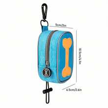 1 件随机颜色狗屎捡拾袋，宠物粪便袋收纳架，遛狗用便携式袋子 - 彩色 - 查看 2