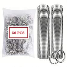 20 个高品质金属弹簧按扣旋转挂钩，适用于挂绳、钥匙扣、包、钱包、标签、珠宝制作、DIY 工艺品 - 长度：1.26 英寸（32 毫米），内宽：0.39 英寸（10 毫米） - 銀色 - 查看 19