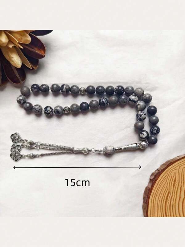 1pc 33 Pcs 10mm Mapa da Terra Tasbih Contas, Pulseira de Contas de Oração Árabe, Natal, Ano Novo, Dia dos Namorados Presente de Feriado