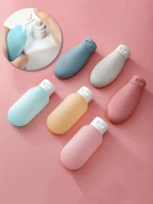 Bộ 3 chai silicon có thể nạp lại để đựng kem/chất lỏng, có ống bóp, chai rỗng di động để đựng dầu gội/sữa tắm, hộp đựng đồ vệ sinh cá nhân khi đi du lịch có nhãn, thích hợp cho phòng tắm tại nhà, trường học, đám cưới, quà tặng sinh nhật và làm quà tặng Giáng sinh cho bạn bè, bạn gái, cha mẹ. - Nhiều màu - Xem 7