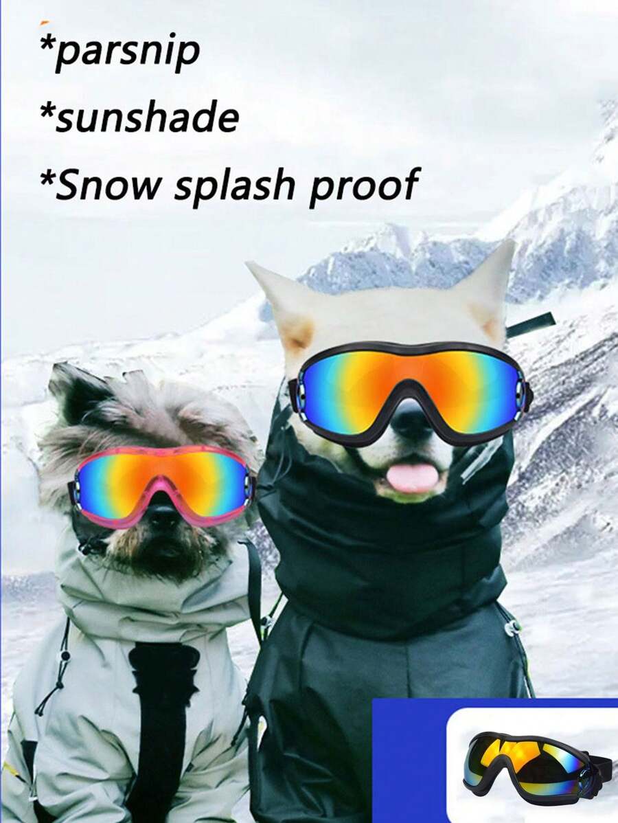 Pet Dog Ski Goggles Outdoor Protection AntiUV AntiWind Sunglasses For