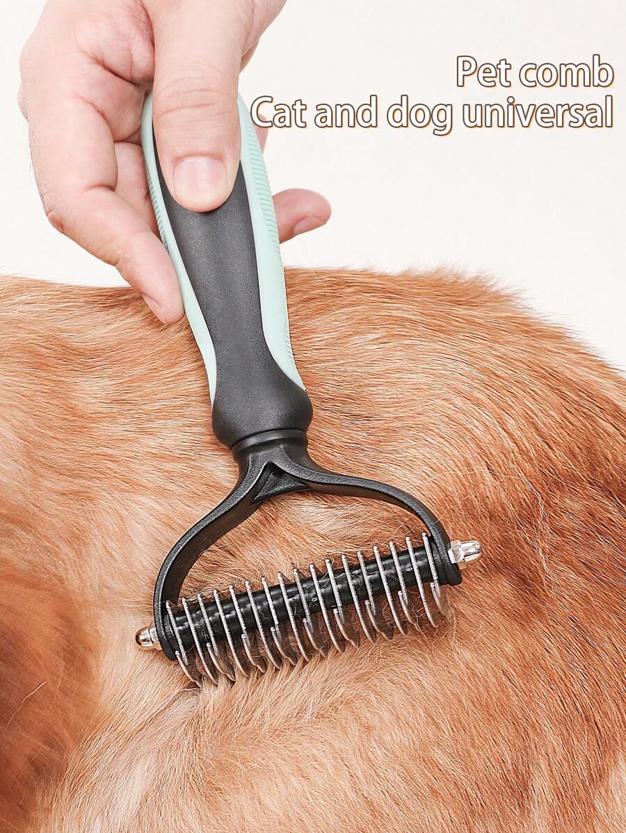 Effective Pet Shedding Brush And Dematting Comb For Dogs And Cats