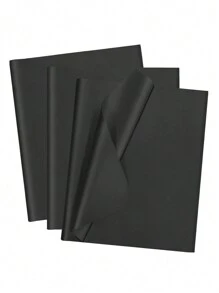 10/38张 50*60厘米 黑色雪梨纸礼品包装纸，婚礼礼品包装袋装饰纸，生日礼品包装用品雪梨纸，包装手工DIY材料，花束包装纸，鲜花包装纸，派对礼品包装，新娘送礼会婚礼礼品包装薄纸，万圣节节日装饰 - 黑色 - 查看 9