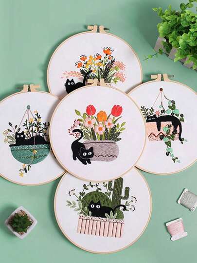 1 مجموعة DIY يدوية التطريز مستلزمات حيوانات قطار طرز الترضي | مقاس: E02895-M-YW