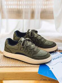 Men's New Classic Versatile Comfortable Thick Sole Low-Top Casual Sports Sneakers And Skate Shoes