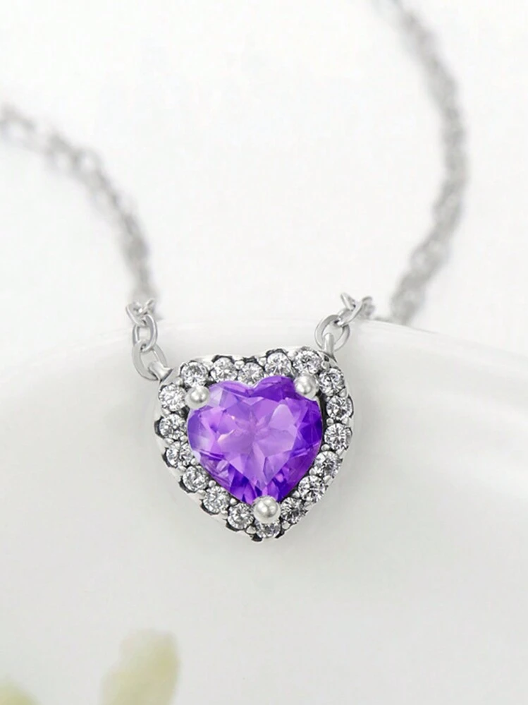 1 Set Of Pure Silver Necklace, Earrings And Ring Jewelry Set