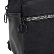 Mochila de mujer sencilla y de moda, portátil y práctica para el transporte y ocio diario - Negro - Ver 5