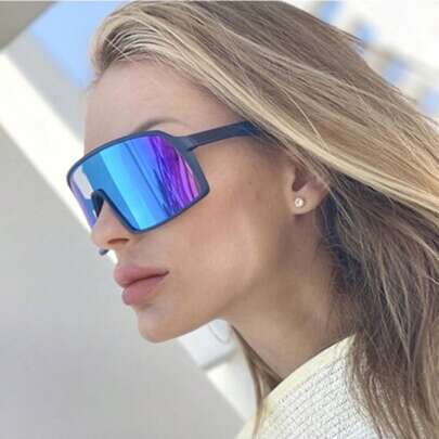 2024 New Style One-Piece Cycling Glasses Outdoor Sports Glasses For Bicycle Riding, Running, Windproof And Sport Style And Suit For Hoodies Tracksuit Girlfriend Boyfriend Gifts And Skiing Easy Comfort Casual Outfits Outdoor Cycling Glasses For Summer Beach Vacation,Outdoor,Travel Autumn Accessories Goggles