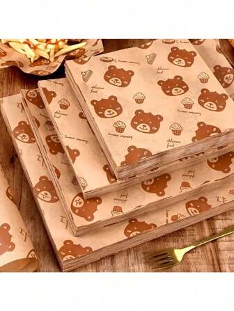 50/100Sheets Sandwich Wrapping Papers Sheet,Baking Wax Paper , Sandwich Packaging Paper,Food Oil Absorbent Paper Greaseproof Paper Gasket Paper Fried Chicken Greaseproof Paper,Christmas Decorations,Pink Christmas Decorations,Christmas Decorations Home