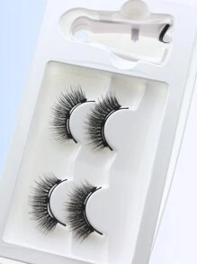 2 Cặp Lông Mi Từ Tính Có Thể Tái Sử Dụng Có Nam Châm Nhíp Không Cần Keo Mi Từ Tính 3 Bước Bấm Vào Mi Giả - Đen và trắng - Xem 5