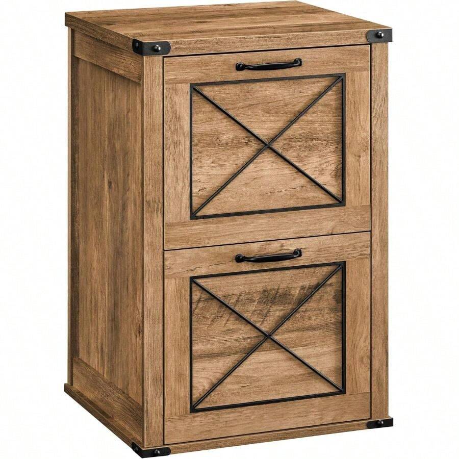 VASAGLE File Filing With 2 File Drawers, Printer Stand