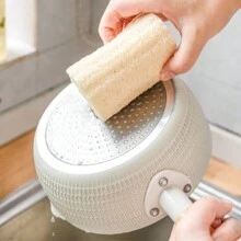 2 Piezas Esponja Corporal Exfoliante De Lufa Natural Para Cuidado De La Piel En Baño Spa Ducha, Productos De Baño Y Cuerpo, Decoración De Hogar En Sala De Estar, Dormitorio, Baño, Artículos De Viaje, Regalos Para Hombres, Mamás, Papás, Amigos, Aniversario, Navidad, Accesorios, Regalo Divertido