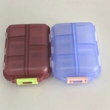 1pc Daily Pill Organizer 10 Compartments Portable Pill Box Travel Medicine Storage Box Moisture-Proof Small 10 Girds Medicine Box Travel Pill Organizer Small Pill Box Mini Portable Weekly Medicine Holder Container For Travel Home School Supplies College Dorm Essentials For Student Container Medicine Pill's Box Travel Supplies Camping Medical Emergency Bag Pill Case Pill Container Medicine Organizer