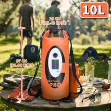 Balo chống nước đa chức năng chạy bằng năng lượng mặt trời/pin, Loa Bluetooth, Túi khô chống nước IP66, Khóa cuộn chịu lực, Túi dung tích lớn dùng khi cắm trại, đi bộ đường dài, du lịch - Nhiều màu - Xem 8