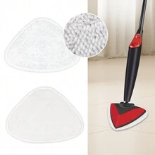 1/2/4 Miếng lau nhà hình tam giác thay thế tương thích với cây lau nhà phun nước nóng 100% ướt và khô, sử dụng kép, có thể tái sử dụng và giặt được, vải lau sợi nhỏ để vệ sinh nhà bếp, phòng tắm, dụng cụ vệ sinh Giáng sinh, Halloween - trắng - Xem 10