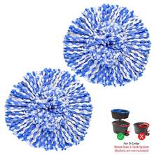 1/2 Gói Thay Thế Cây Lau Nhà Xoay Bằng Sợi Microfiber Cho Hệ Thống 2 Bình Chứa O-Cedar/Viledo RinseClean Chỉ Có Đầu Lau Nhà, Vệ Sinh, Nhà Bếp, Không Có Xô (Một Kích Thước = 2 Chiếc) - Màu xanh lam - Xem 6