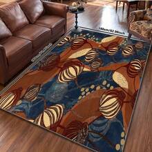 现代风格地毯农家乐、洗衣房、厨房地毯，适用于入口走廊、浴室、卧室，柔软的地毯，温暖的踏步，邂逅品质生活，让舒适从脚下开始 - 棕色 - 查看 13