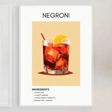 1pc Tối giản Cổ điển Cocktail Nước ép Rượu Đồ uống Poster Và Bản in Canvas In Nghệ thuật Treo tường Hình ảnh Cho Nhà bếp Quầy bar Trang trí Không có Khung - Nhiều màu - Xem 31