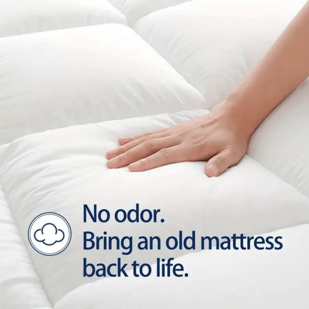 Cooling Mattress Topper Queen, Extra Thick Mattress Pad Cover, Plush