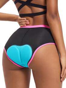 Qualicos Women's 4D Padded Bike Underwear Cycling Bicycle Shorts Biking Riding Briefs Biker Cycle Undershorts Perfect For Biking, Spinning, MTB Liner Driving, Virtual Bike Training, Motorbike, Horse Riding, Triathlon