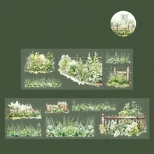 1 件山地草景观剪贴簿 DIY 材料贴纸卷 - 彩色 - 查看 12