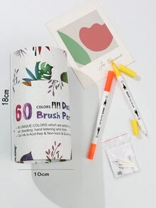60 支/包双头染发笔，专为学生和艺术工作室使用而设计 - 彩色 - 查看 6