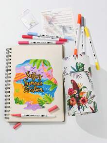 60 支/包双头染发笔，专为学生和艺术工作室使用而设计 - 彩色 - 查看 7